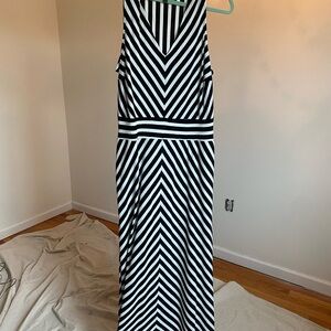 Lane Bryant black-and-white striped dress